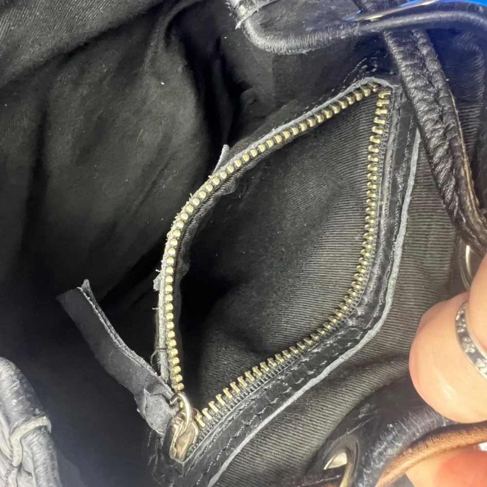 Freebird by Steven Black Leather Backpack with Brown Accents
